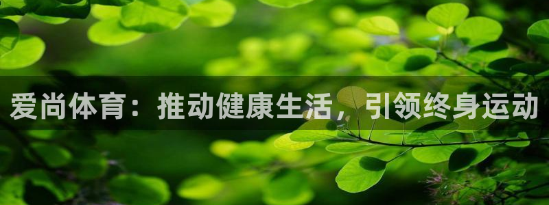 杏彩.com：爱尚体育：推动健康生活，引领终身运动